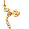 Dior Gold Plated CD Logo Pendant Rope Chain Necklace Secondhand
