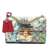 Gucci Small GG Supreme Blooms Padlock Crossbody Secondhand