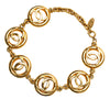 Chanel Gold Plated CC Logo Motif Chain Bracelet Secondhand