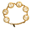 Chanel Gold Plated CC Logo Motif Chain Bracelet Secondhand