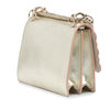 Fendi Small Scalloped Metallic Calfskin Studded Pearl Kan I Crossbody Secondhand