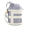 Fendi Mini Leather and Canvas Logo Step Out Bag Secondhand