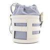 Fendi Mini Leather and Canvas Logo Step Out Bag Secondhand