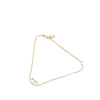 Dior Gold Plated CD Logo Rhinestones Bracelet Secondhand