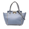 Valentino Mini Leather Rockstud Trapeze Satchel Secondhand