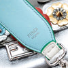 Fendi Micro Bicolor Metallic Leather Flowerland Double Baguette Satchel Secondhand