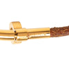 Hermès Leather and Gold Plated Kite Choker Necklace Secondhand