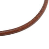 Hermès Leather and Gold Plated Kite Choker Necklace Secondhand