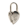 Hermès Palladium Plated Annee De La Fantaisie Heart Cadena Lock Charm Secondhand