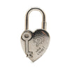 Hermès Palladium Plated Annee De La Fantaisie Heart Cadena Lock Charm Secondhand