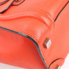 Celine Luggage Micro Leather Handbag in Red Secondhand