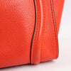Celine Luggage Micro Leather Handbag in Red Secondhand