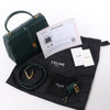 Celine Sac 16 Small Smooth Leather Handbag in Green Secondhand