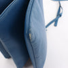 Celine Trio Small Leather Crossbody bag in Blue Secondhand