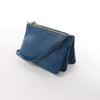 Celine Trio Small Leather Crossbody bag in Blue Secondhand
