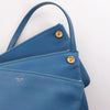 Celine Trio Small Leather Crossbody bag in Blue Secondhand