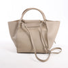 CELINE Big Bag Small Grained Leather 2way Handbag in Greige Secondhand