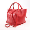 CELINE Big Bag Small Leather 2way Handbag in Red Secondhand