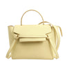 CELINE Belt Bag Grained Leather Micro 2Way Handbag in Yellow Secondhand