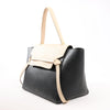 Celine Belt Bag Mini Leather 2way Handbag in Black x Beige Secondhand
