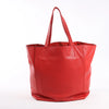 Celine Cabas Phantom Large Leather Shoulder Bag in Red Secondhand