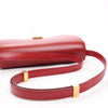 CELINE Classic Box Medium Leather Crossbody Bag in Red Secondhand