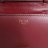 Celine Classic Box Small Leather Shoulder Bag in Burgundy Secondhand