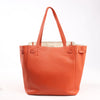 Celine Cabas Phantom Small Leather Shoulder Bag in Orange Secondhand