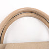 CELINE Luggage Micro Leather Handbag in Beige Secondhand