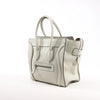Celine Luggage Micro Leather Handbag in Gray Secondhand