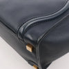Celine Luggage Micro Leather Handbag in Navy Blue Secondhand