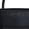 Celine Luggage Micro Leather Handbag in Navy Blue Secondhand