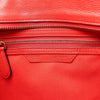 CELINE Luggage Micro Leather Handbag in Red Secondhand
