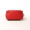 CELINE Luggage Micro Leather Handbag in Red Secondhand