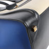 Celine Luggage Mini Leather Tri-Color Handbag in Blue x Beige x Black Secondhand