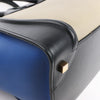 Celine Luggage Mini Leather Tri-Color Handbag in Blue x Beige x Black Secondhand