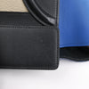 Celine Luggage Mini Leather Tri-Color Handbag in Blue x Beige x Black Secondhand