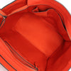 Celine Luggage Mini Leather Handbag in Orange Secondhand