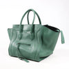 CELINE Luggage Phantom Small Leather Handbag in Green Secondhand