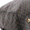 Celine Macadam PVC & Leather Boston Travel bag in Black × Brown Secondhand
