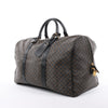 Celine Macadam PVC & Leather Boston Travel bag in Black × Brown Secondhand