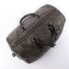 Celine Macadam PVC & Leather Boston Travel bag in Black × Brown Secondhand