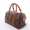 Celine Macadam Boston PVC & Leather Handbag in Brown Secondhand