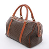 Celine Macadam Boston PVC & Leather Handbag in Brown Secondhand