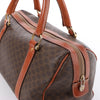 Celine Macadam Boston PVC & Leather Handbag in Brown Secondhand