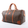 Celine Macadam Boston PVC & Leather Travel Bag in Brown Secondhand