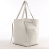 Celine Cabas Phantom Small Leather Shoulder Bag in White Secondhand