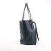 Celine Cabas Phantom Small Leather Shoulder Bag in Navy Blue Secondhand