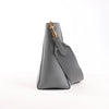 CELINE Seau Sangle Bucket Mini Leather Shoulder Bag in Gray Secondhand