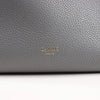 CELINE Seau Sangle Bucket Mini Leather Shoulder Bag in Gray Secondhand